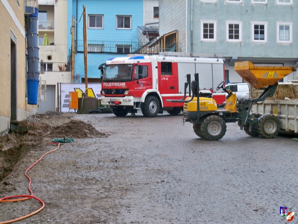 Gasgebrechen im Ortszentrum