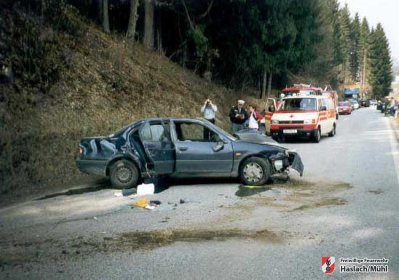 Verkehrsunfall nahe ehemaliger Kläranlage