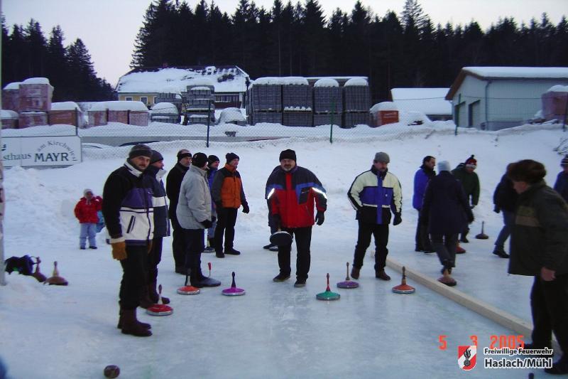 Eisstockschießen FF-Haslach gegen FF-St. Stefan