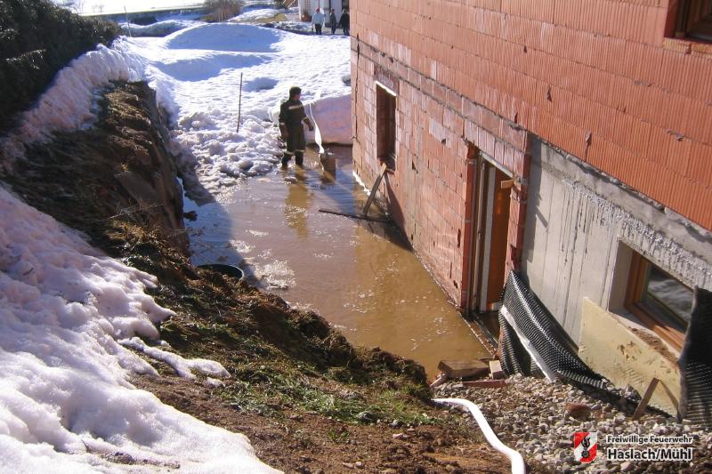 Kellerüberschwemmung in Bärenholz