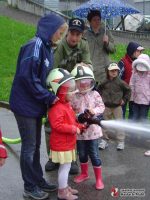 Kindergarten Besuch bei der FF und Räumungsübung