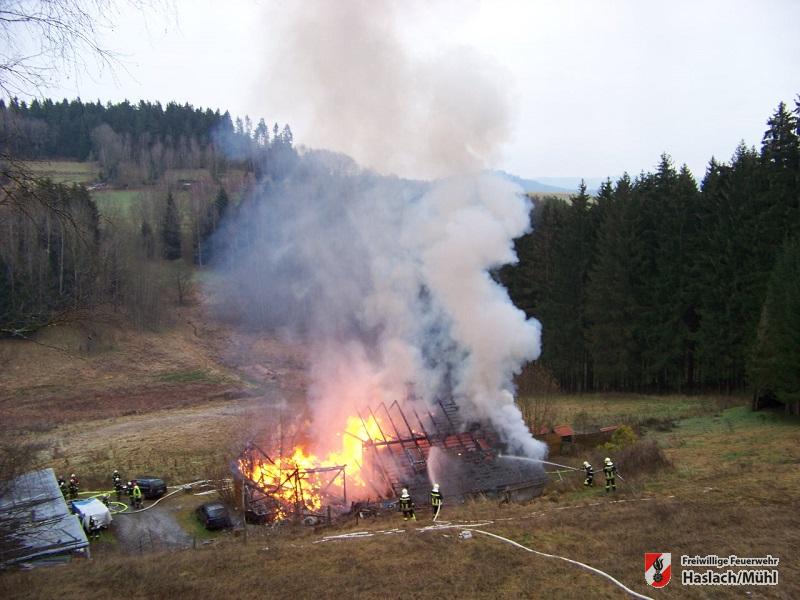ausgedehnter Brand in Rohrbach-Berg