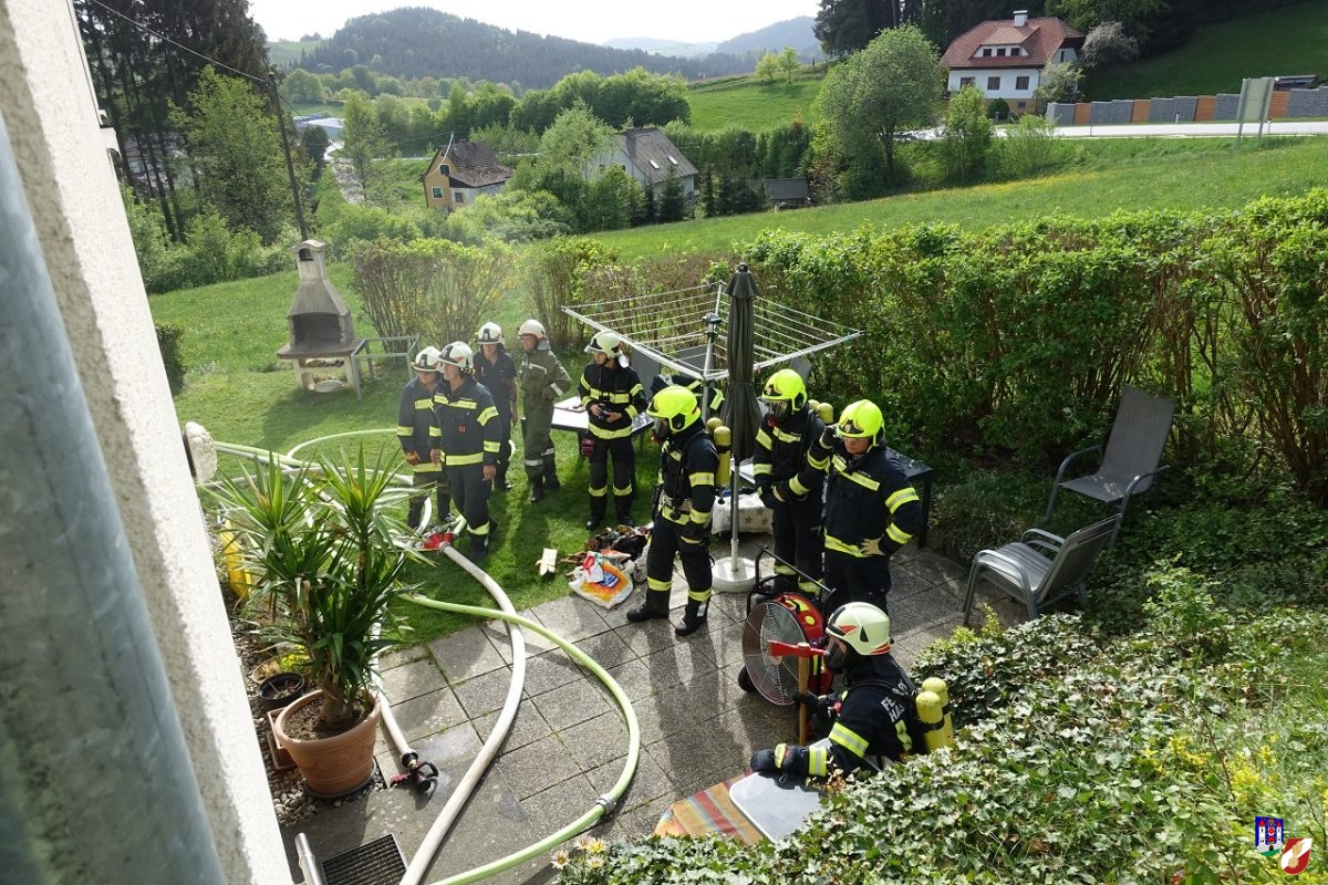 rasch gelöschter Kellerbrand
