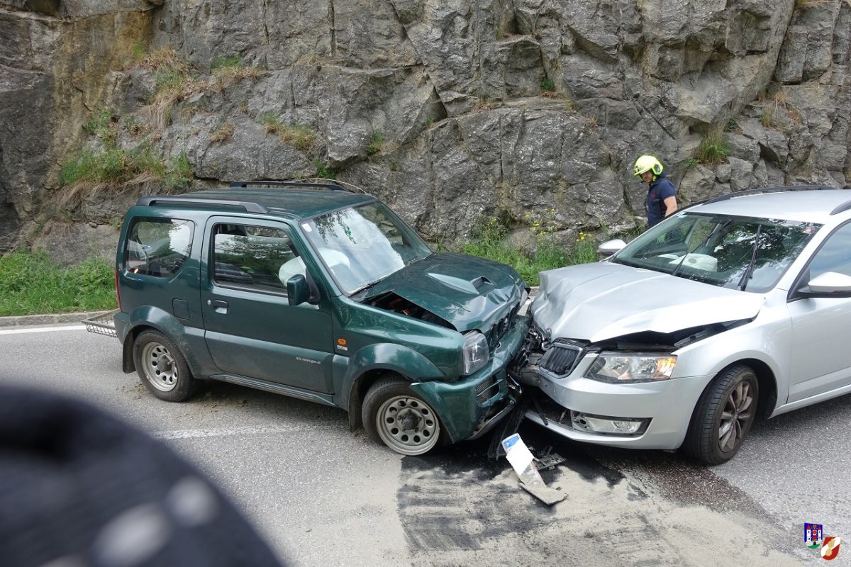 Verkehrsunfall an der Haslacher Ortsausfahrt
