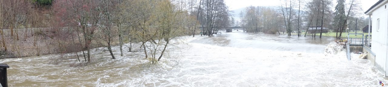 Überflutung in Haslach