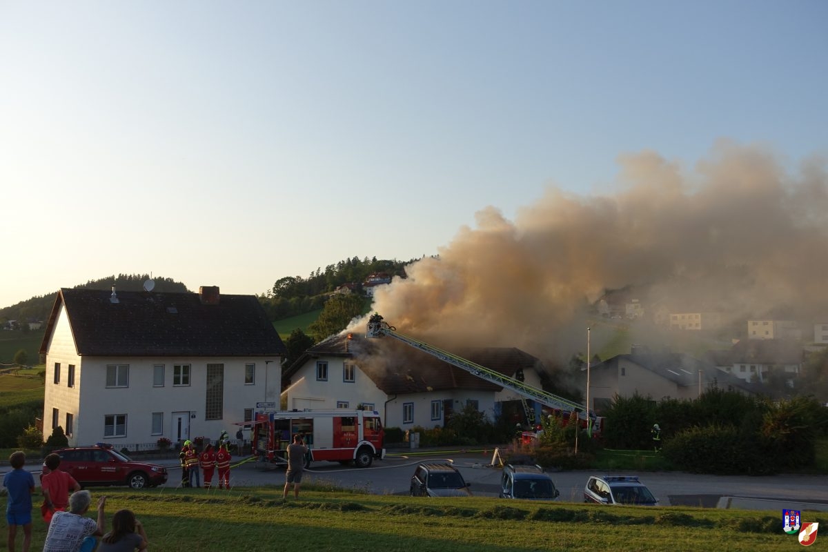Wohnhausbrand in Rohrbach