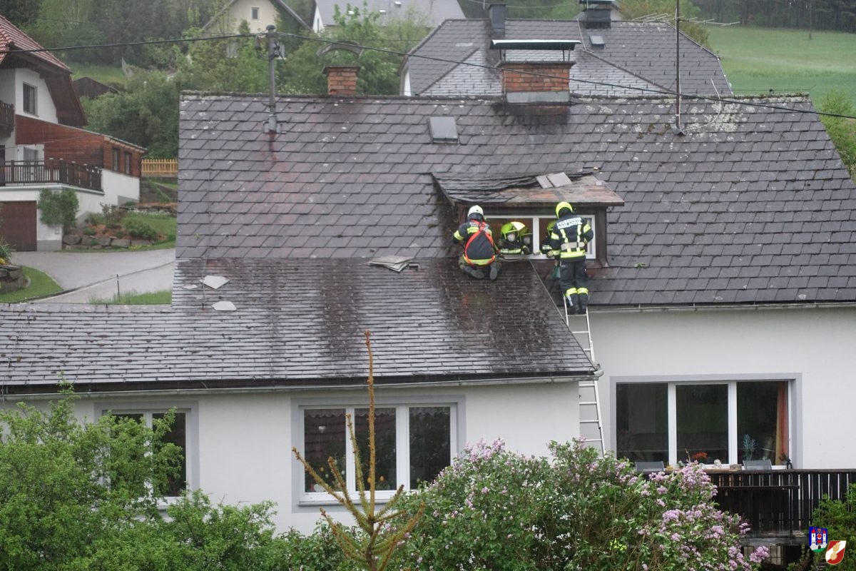 Starkes Unwetter in Haslach