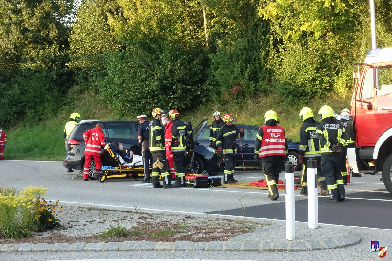 Verkehrsunfall bei Hofer Kreuzung in Rohrbach