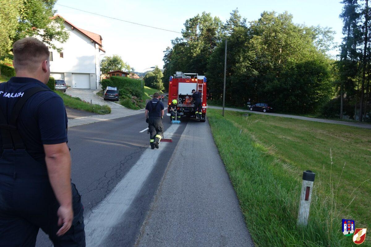 5km lange Ölspur quer durch 3 Gemeinden