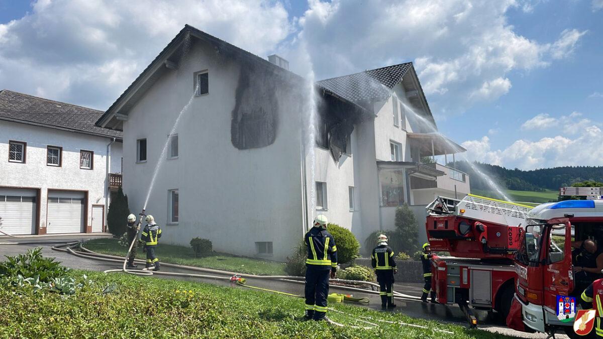 Wohnhausbrand in Peilstein