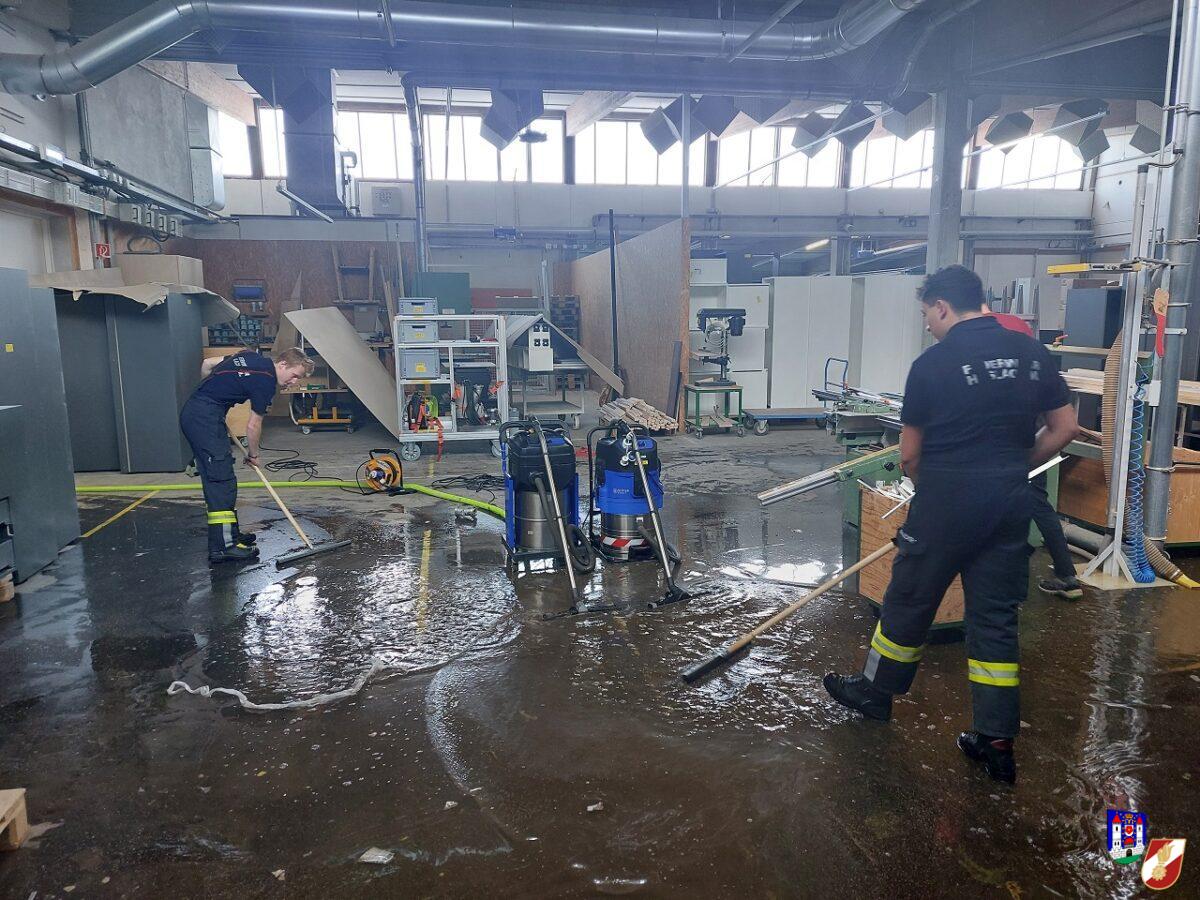 Wasserschaden Gewerbebetrieb