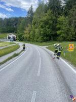 Ölspur auf B38 gebunden