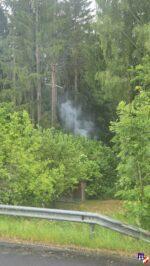 Unwetter in Haslach + Kleinbrand