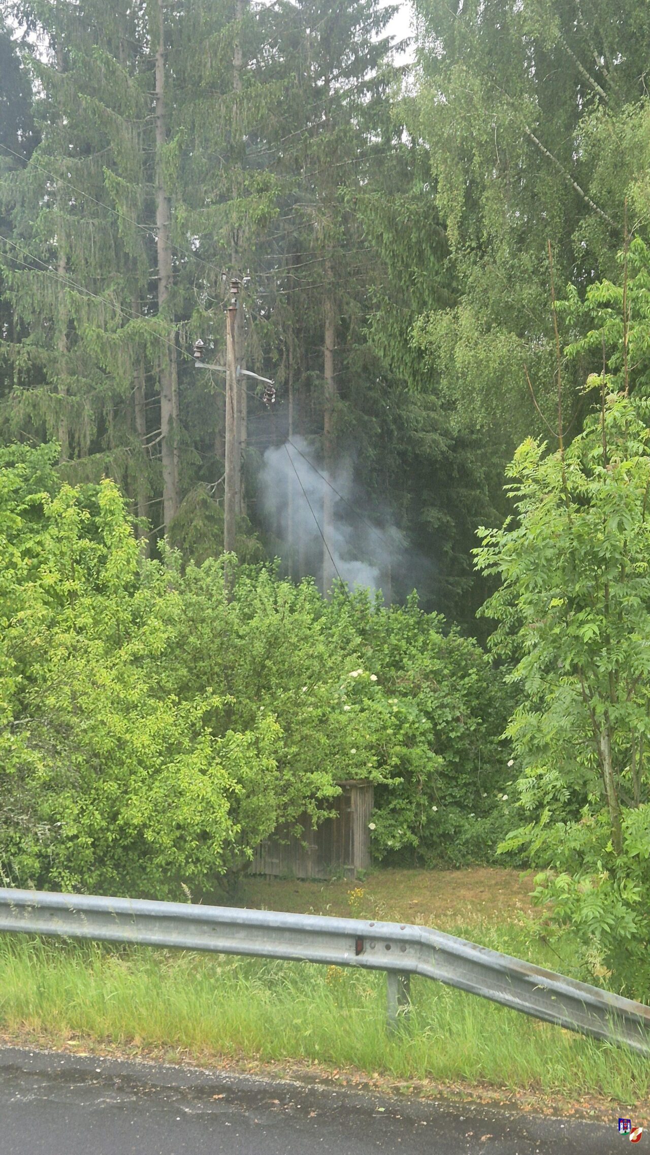 Unwetter in Haslach + Kleinbrand