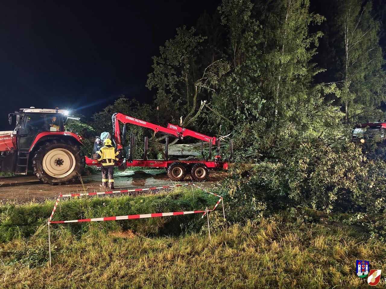 Einsätze durch starkes Gewitter